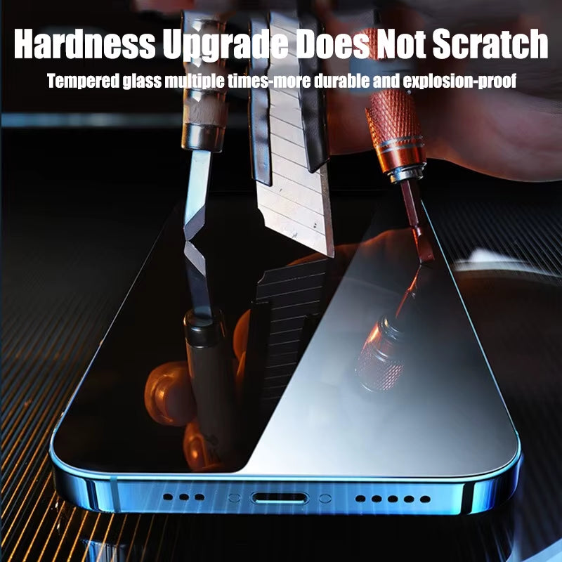 4PCS Tempered Glass for  11 12 13 14 15 Pro XR X XS Max Screen Protector on for  12 13 Mini 7 8 6 plus SE Glass