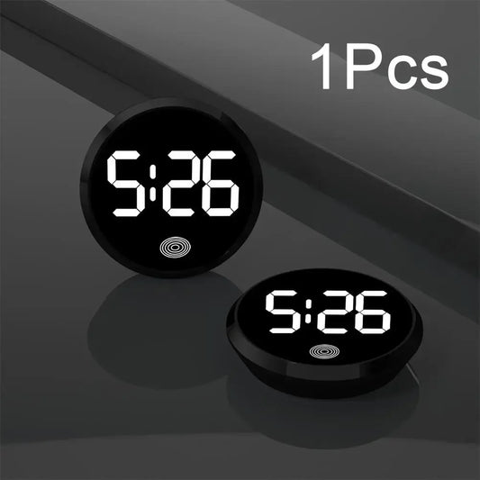 Creative Luminous Digital Clock LED Car Automobiles Internal Stick-On Mini Digital Clocks Auto Ornament Car Accessories