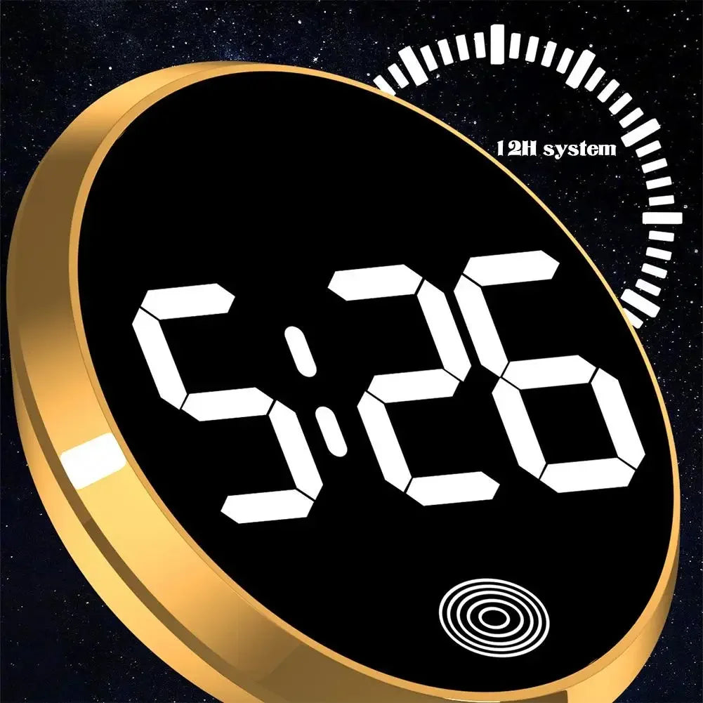 Creative Luminous Digital Clock LED Car Automobiles Internal Stick-On Mini Digital Clocks Auto Ornament Car Accessories