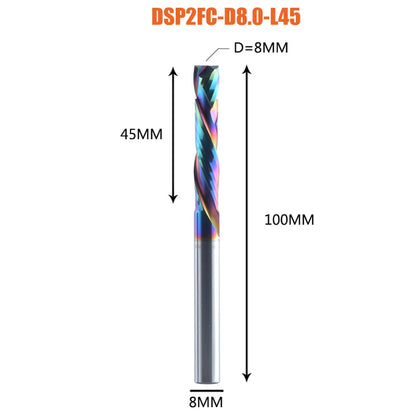 1PC Woodwork Milling Cutter up & down Cut 2 Flutes Spiral Carbide Milling Tool CNC Router Compression Wood End Mill Cutter Bits