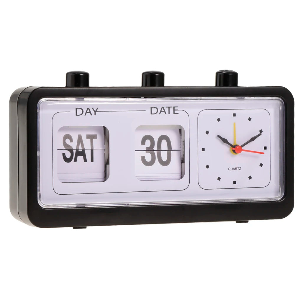 Auto Flip Clock Simple Table down Page Digital Clocks Xmas Gift Decoration
