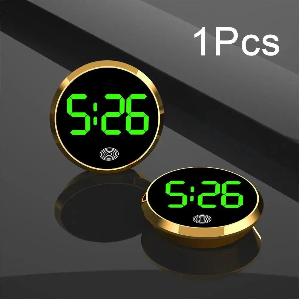 Creative Luminous Digital Clock LED Car Automobiles Internal Stick-On Mini Digital Clocks Auto Ornament Car Accessories