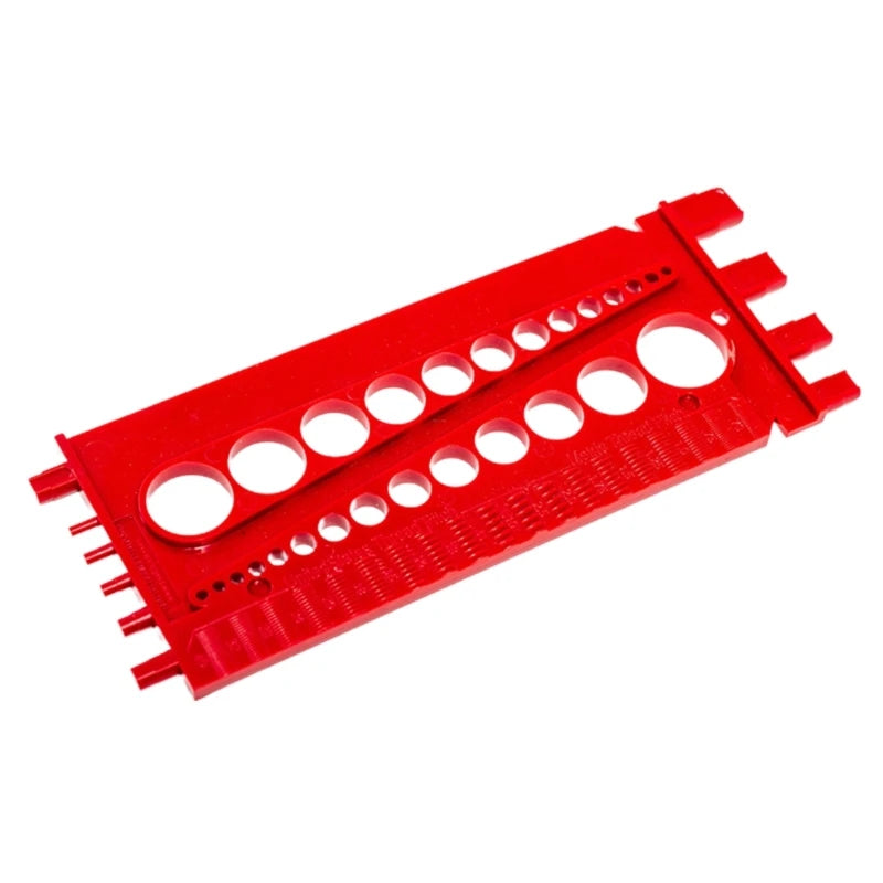 Portable Durable Nut and Drill Bit Thread Checker Screws Measuring Imperials Tool Standard Metric Male Female Gauge Tester