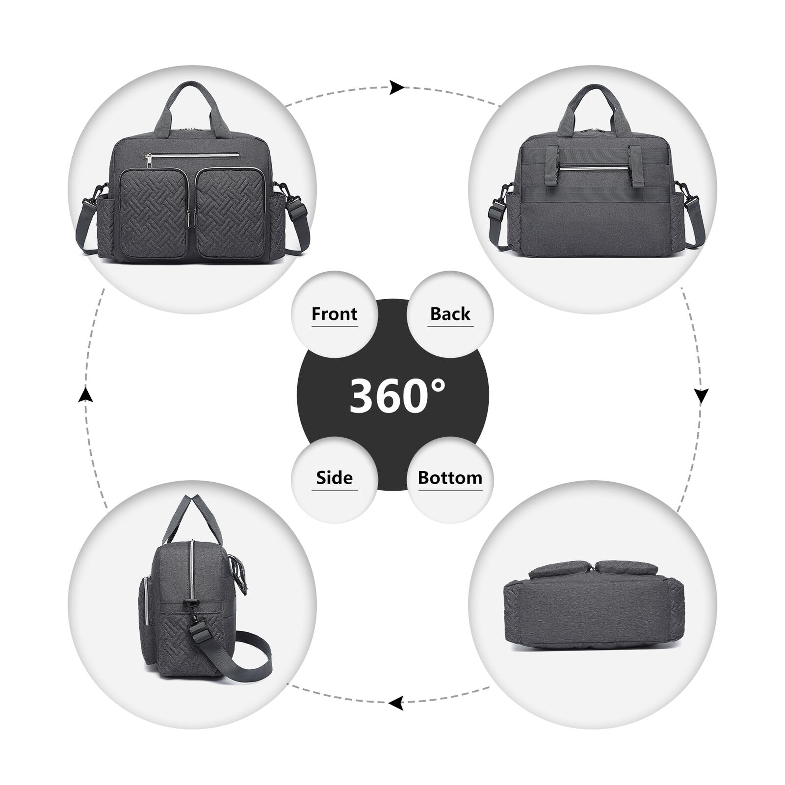 🔥 Large Mummy Changing Shoulder Travel Bag Hospital Baby Nappy Tote Handbag