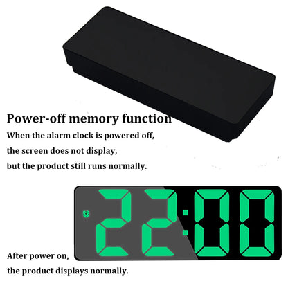 Digital Alarm Clock LED Screen Electronic Clock Large Number Display Clocks Digital Table Clocks with Voice Control Function