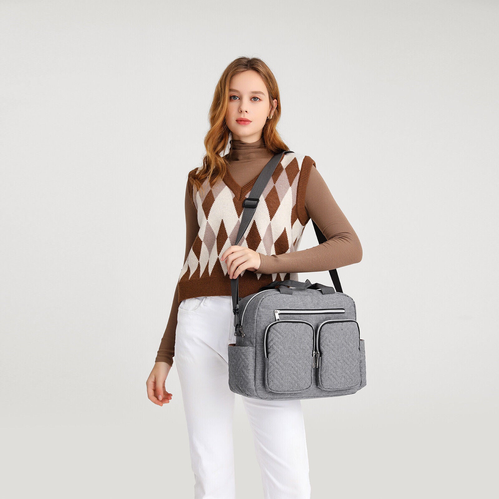 🔥 Large Mummy Changing Shoulder Travel Bag Hospital Baby Nappy Tote Handbag