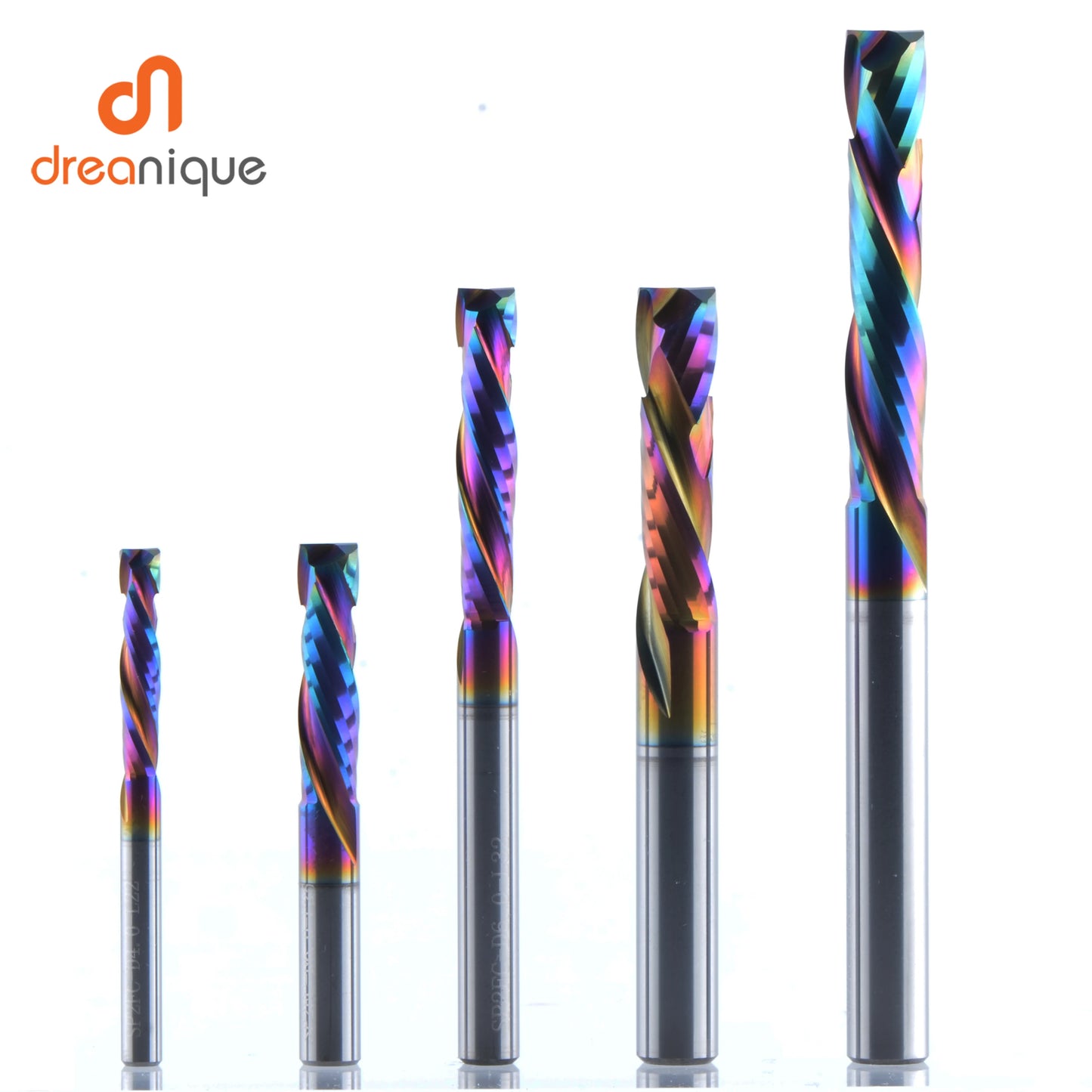 1PC Woodwork Milling Cutter up & down Cut 2 Flutes Spiral Carbide Milling Tool CNC Router Compression Wood End Mill Cutter Bits