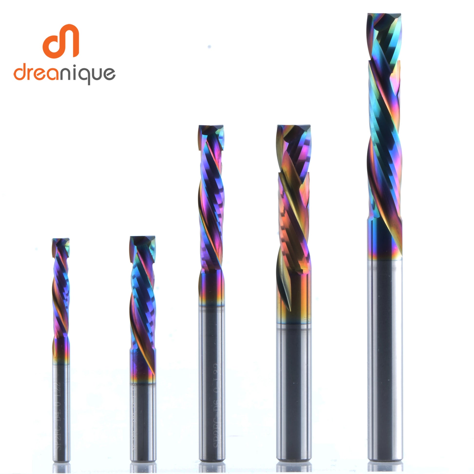 1PC Woodwork Milling Cutter up & down Cut 2 Flutes Spiral Carbide Milling Tool CNC Router Compression Wood End Mill Cutter Bits