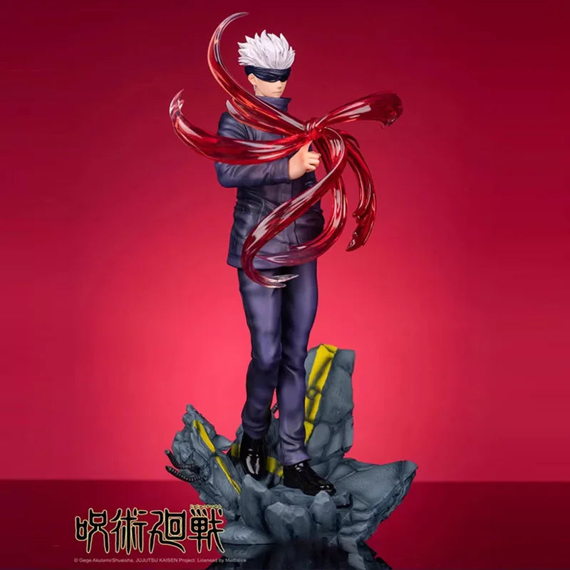 28Cm Anime Cartoon Jujutsu Kaisen Gojo Satoru Kids Toys Pvc Model Statue Collection Brinquedos Action Figure Birthday Toys Gift