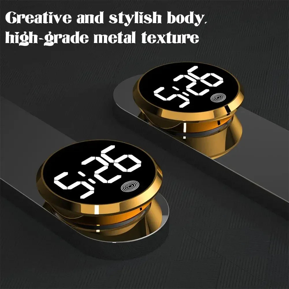 Creative Luminous Digital Clock LED Car Automobiles Internal Stick-On Mini Digital Clocks Auto Ornament Car Accessories