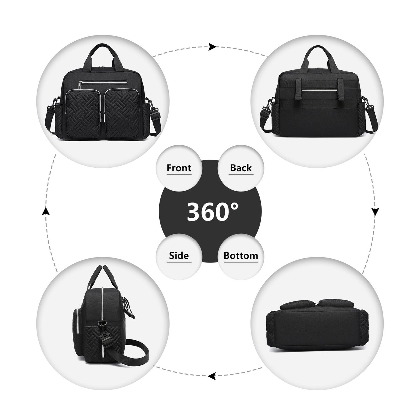 🔥 Large Mummy Changing Shoulder Travel Bag Hospital Baby Nappy Tote Handbag