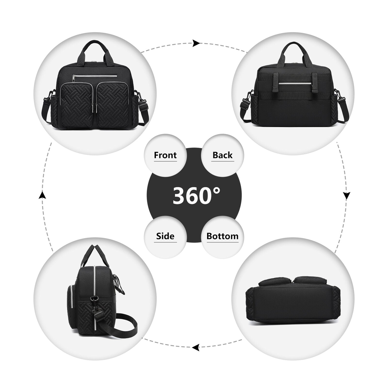 🔥 Large Mummy Changing Shoulder Travel Bag Hospital Baby Nappy Tote Handbag