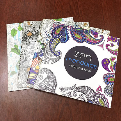 24 Page Coloring Book Enchanted Forest Mandalas Animal Kids Adult Kids Coloring Books for Adults Drawing Colouring Book 18X18 Cm
