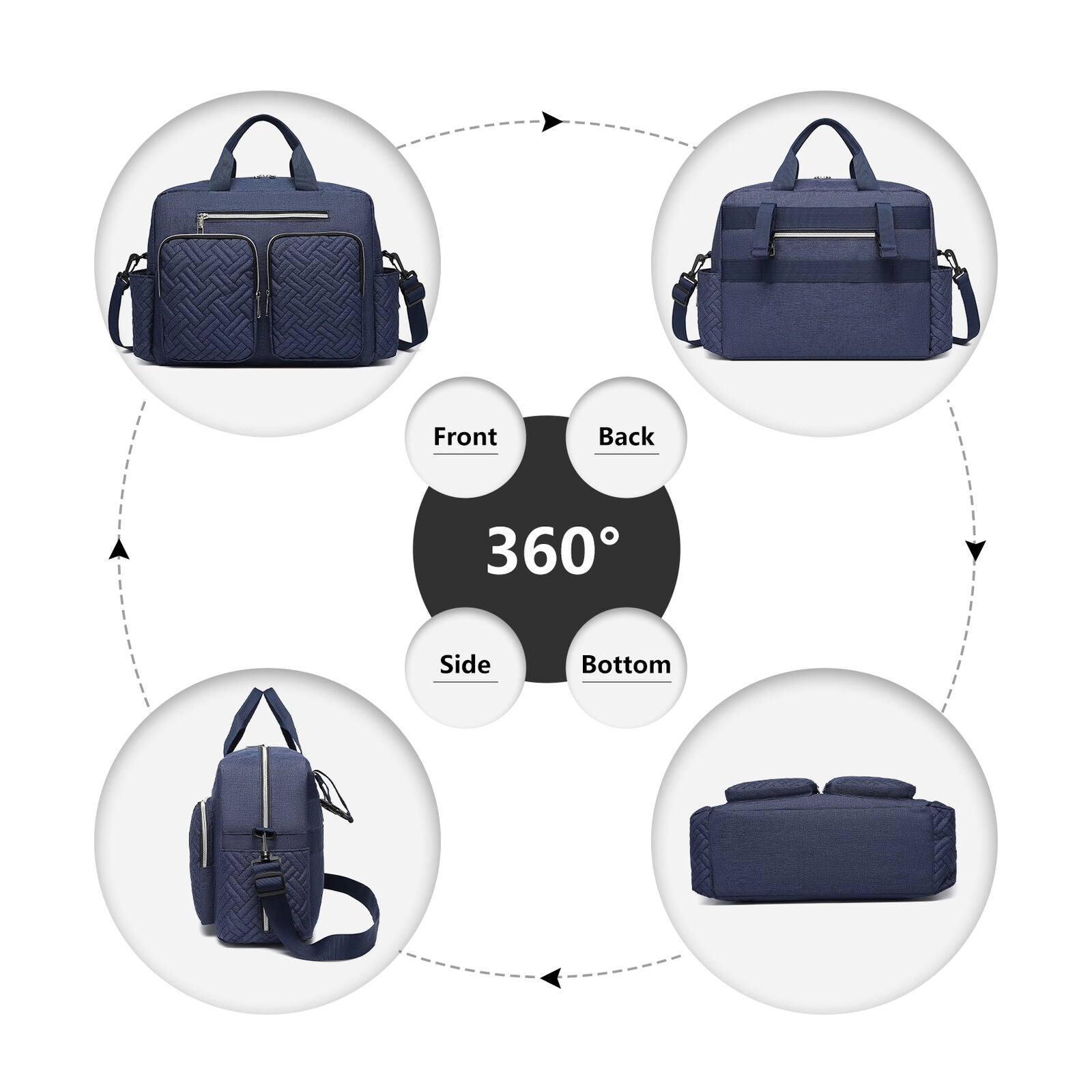 🔥 Large Mummy Changing Shoulder Travel Bag Hospital Baby Nappy Tote Handbag