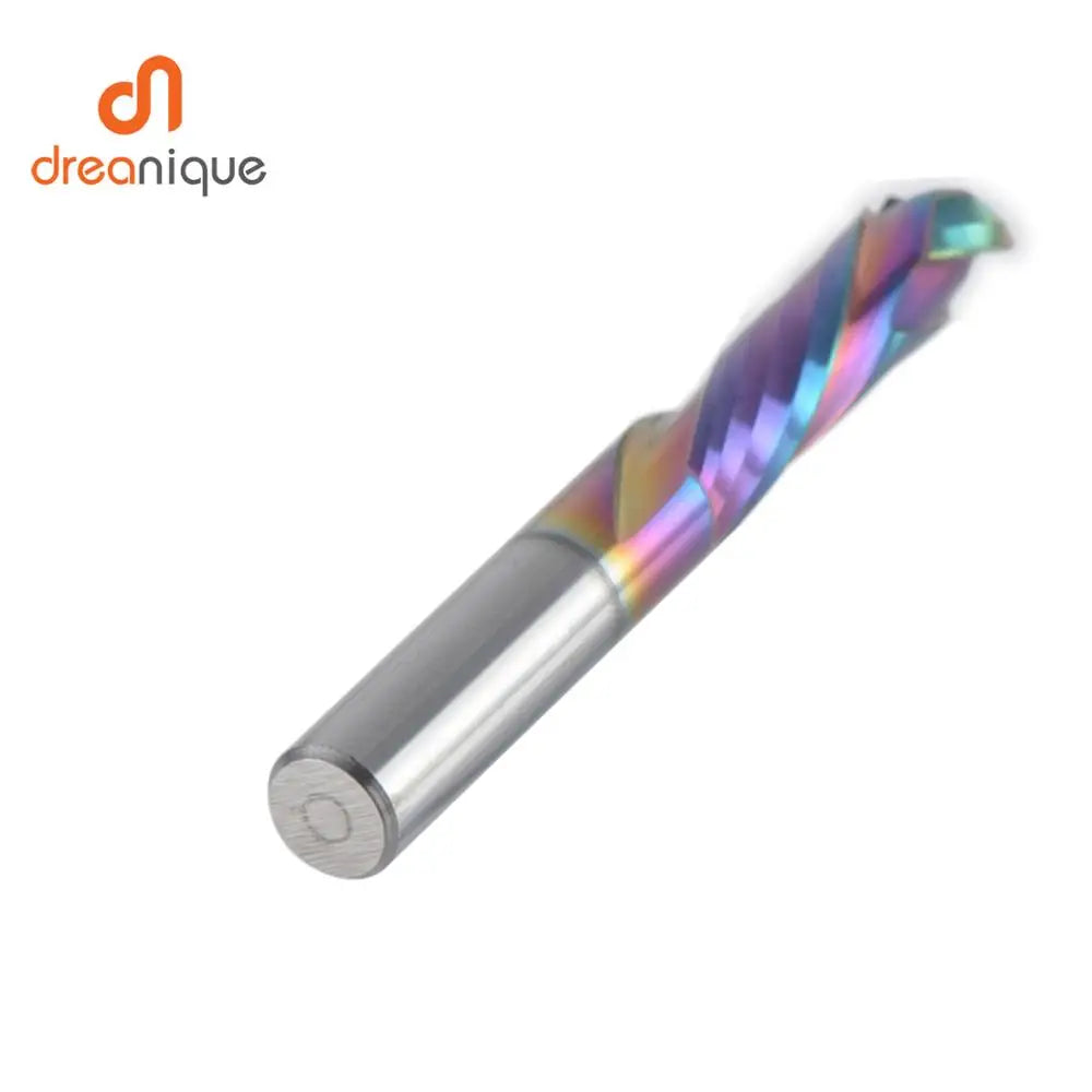1PC Woodwork Milling Cutter up & down Cut 2 Flutes Spiral Carbide Milling Tool CNC Router Compression Wood End Mill Cutter Bits
